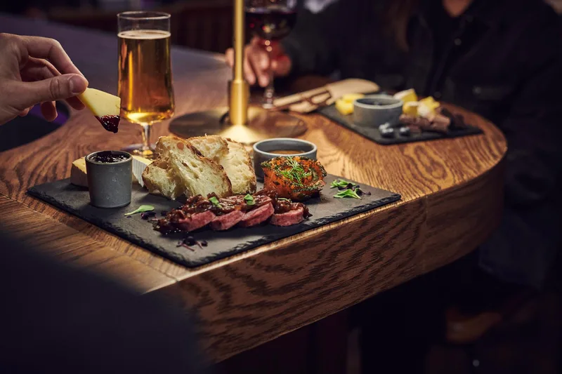 Icelandic tasting platter at the Sky Lagoon Smakk Bar
